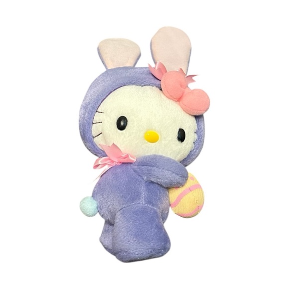 Hello Kitty Rare Vintage Sanrio Nakajima Easter Bunny Plush